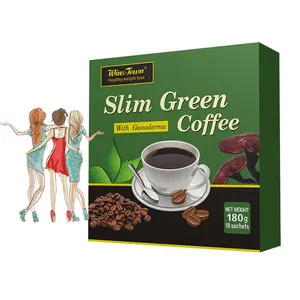 Wansongtang Slim ירוק קפה עם ganoderma מיידי קפה משקל אובדן