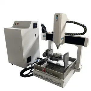 Remax-máquina de perforación de escritorio, fresadora CNC de 5 ejes, enrutador CNC, precio de metal