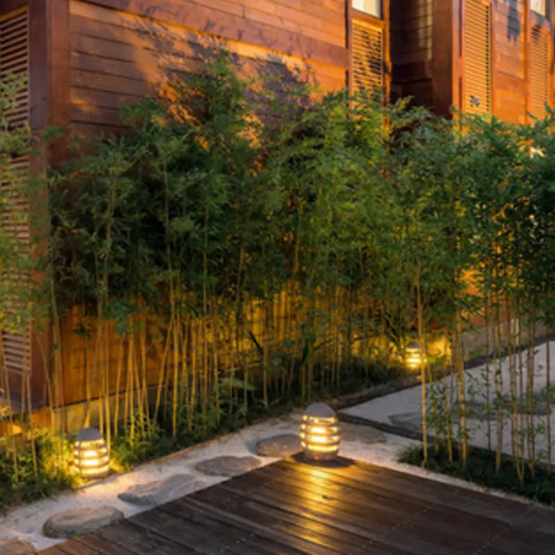 Il prodotto della luce del giardino all'aperto entra nel mercato all'aperto impermeabile giardino giapponese paesaggio pietra come lampada da giardino lanterna