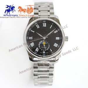 Montre-bracelet Longines de luxe pour homme, style décontracté et professionnel, en acier inoxydable, avec logo personnalisé, produit authentique Longinesing - Product Image 2