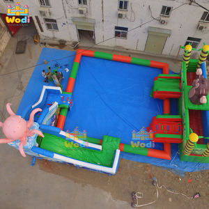 Casa de Brinco Inflable Comercial WODI de Grado Comercial, Fabricada en PVC de 0.9 mm, Doble, para Lagos y Piscinas, Disponible con OEM - Product Image 5
