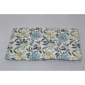 Cubrecama y Colcha Estilo Bohemio Kantha, Hechos a Mano, de Algodón Estampado, Lavables, Suaves, Ecológicos, Decoración para el Hogar, Regalo de Inauguración - Product Image 6