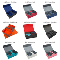 Torson 400 + Jeu de cartes à collectionner Flip Board Boîte de pont en cuir PU durable avec un design élégant pour un stockage sécurisé des cartes à jouer