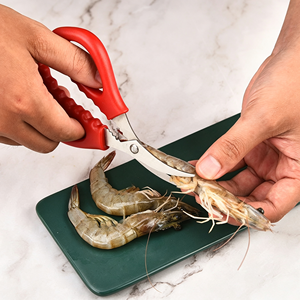 Ciseaux à crabe en acier inoxydable, multi-usages, pour fruits de mer, ciseaux de cuisine pour les commandes en gros des supermarchés - Product Image 1