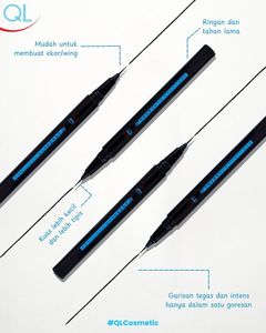 QL แดรามีติก อายไลเนอร์ 1 กรัม ฮาลาล ให้ความคมชัดสีดำเข้มแบบกันน้ำ ด้วยดีไซน์แบบปากกา ไม่เลอะเปื้อน - Product Image 5