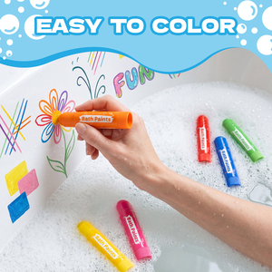 Crayons de bain Abby Paint, crayons de bain pour enfants, stylos pour enfants, couleurs vibrantes, sans désordre, faciles à nettoyer, séchage rapide, non toxiques - Product Image 6