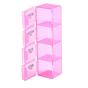 Boîte à pilules hebdomadaire arc-en-ciel en promotion, 28 compartiments, boîte à pilules quotidienne en plastique - Product Image 5