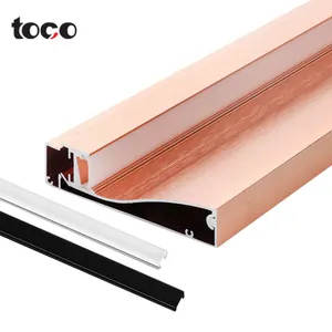 TOCO 알루미늄 액세서리 베이스 보드 바닥재 라이트 스트립 Recessed 핑크 Led 프로필 스커트 보드