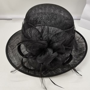 Mode <span class=keywords><strong>chic</strong></span> femmes dames 6 couleurs sinamay fleur protection UV chapeau de soleil Kentucky Derby église chapeau de fête de mariage - Product Image 2