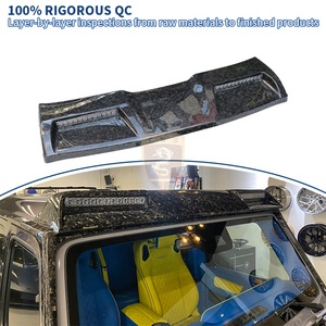 Para Mercedes Benz <span class=keywords><strong>G</strong></span> W464 W463a ala de techo con luz LED fibra de carbono forjada MSY P920 Edición Limitada estilo alerón de techo - Product Image 4