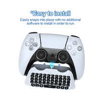 Clavier externe avec haut-parleur, prise en charge de la saisie vocale pour la manette PS5, clavier chatpad, clavier numérique JYS-P5121