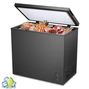 Customization Household 7 Cubic Feet 200L White Black Color Deep Ice Fresh Compact Chest Freezers