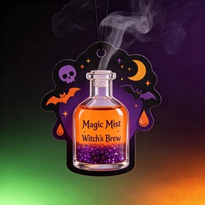 Désodorisant de voiture suspendu en forme de clip, parfum orange douce et baies, style dessin animé, évaporation naturelle - Product Image 3
