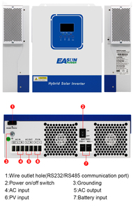 En Existencia Inversor Solar Híbrido Monofásico Fuera de la Red de 2KW 3KW 4KW 6KW <span class=keywords><strong>8KW</strong></span> 10KW con Batería de Litio Salida de CA Única - Product Image 3
