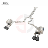 Tuyaux d'échappement Catback SD T304 pour Porsche Panamera 971 2.9T 2017-2023, système d'échappement à soupape électronique avec silencieux