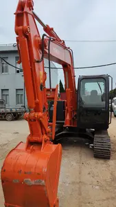 Mini excavadora sobre orugas ZX70 de bajo precio y buen funcionamiento utilizada con piezas de excavadora