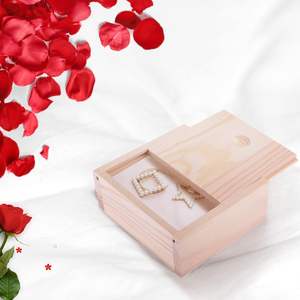 Pequeñas cajas <span class=keywords><strong>de</strong></span> madera maciza sin terminar personalizadas con tapas deslizantes caja <span class=keywords><strong>de</strong></span> almacenamiento <span class=keywords><strong>de</strong></span> madera para regalo - Product Image 2