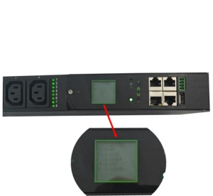 Centre de données 120-250V PDU surveillé et contrôlé à distance avec US UK EU DE CN AU Sockets Rack PDU, 8 voies C13 C19 16A 32A PDU - Product Image 1