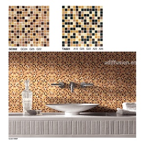 Carreaux de Verre Mosaïque Pas Cher 20x20mm Mur Intérieur <span class=keywords><strong>En</strong></span> Verre avec Points Graphique Design Carré Support Technique <span class=keywords><strong>En</strong></span> <span class=keywords><strong>Ligne</strong></span> 327x327mm CLASSIQUE - Product Image 2