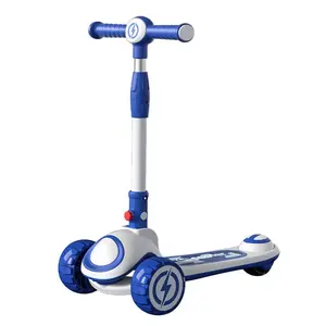 廉价儿童踏板车可折叠迷你4闪光PU车轮流行设计儿童踢踏板车儿童/3轮踏板车婴儿玩具