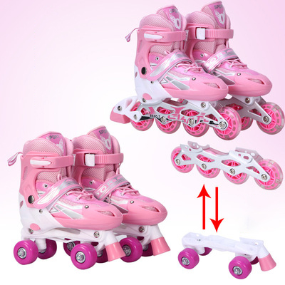 XL XS Size PP PU Adjustable Quad Skates Single Double Row Roller Skates