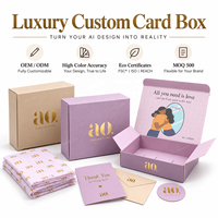 Boîtes cadeaux rectangulaires personnalisées haut de gamme avec logo en feuille d'or mat, boîtes cadeaux robustes violettes pour biscuits, café et vente au détail