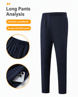 Ensemble de sport pour homme en coton avec logo brodé personnalisé, blocs de couleur, polo oversize et pantalon long, tenue de travail, uniformes à manches courtes