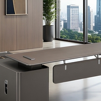 Meja Kantor Kayu Modern dengan Lift Eksekutif dan Penyimpanan untuk Gedung Perkantoran