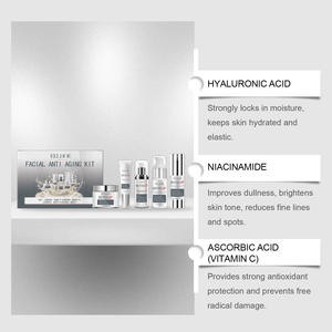 Ensemble de soins pour la peau du visage : hydrate, adoucit, raffermit la peau, réduit les ridules, nourrit la peau du visage. - Product Image 3