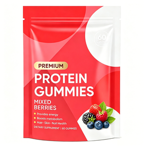 Gummies de Protéine de Lactosérum Isolat Végétaliennes Sans Sucre Riches en Protéines Halal en Vrac Snacks Sains Acides Aminés Bonbons Gommes Protéinées - Product Image 2