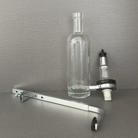 Distributeur de Parfum Mural de 500 ml, Flacon en Verre Unique pour Bar, avec Échelle