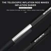 Pompe à vélo RIDERACE en alliage d'aluminium multicolore, pompe à air manuelle pour vélo, gonfleur de vélo pour valve Schrader Presta AV/FV