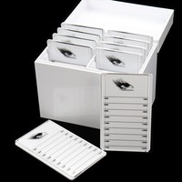 MASSA Vente en gros Boîte de rangement et de présentation pour cils en acrylique à 10 niveaux, organisateur anti-poussière pour extensions de cils