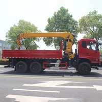 Grue montée sur camion Dongfeng 6*4 15 tonnes moteur Cummins Euro VI 260hp camion diesel avec grue prix bon marché avec haute qualité