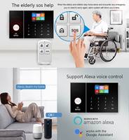 Sistema de seguridad de alarma antirrobo de red dual Graffiti Home Smart 4G con host WiFi remoto y acceso remoto