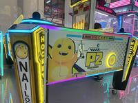 Machine de jeu d'arcade interactive multijoueur Nailong Air Hockey avec écran intégré pour jouer à des dessins animés, en métal et acrylique