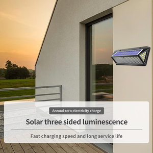 100 LED <span class=keywords><strong>Sensor</strong></span> <span class=keywords><strong>de</strong></span> <span class=keywords><strong>movimiento</strong></span> Solar Powered Pathway Flood Alumbrado público Led Lámpara <span class=keywords><strong>de</strong></span> pared <span class=keywords><strong>Luces</strong></span> <span class=keywords><strong>solares</strong></span> impermeables para exteriores para jardín - Product Image 2