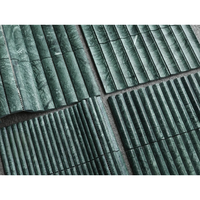 SH STONE personnalisé marbre naturel mosaïque fond décoratif Guatemala vert jet d'eau piscine marbre conception mosaïque carrelage