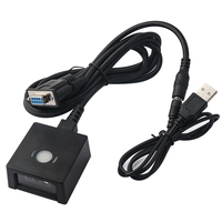 Escáner de código de barras de escritorio USB RS232 Montaje fijo de alta densidad 1D 2D QR Código de barras CMOS Lector de escáner