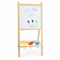 Chevalet en bois pour enfants avec rouleau de papier, en MDF de pin, jouet de dessin durable, 3+ ans, cadeau artistique, logo personnalisé ANNA & BECK