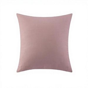 Set ATsense di 2 <span class=keywords><strong>Federe</strong></span> Quadrate Solide 40 X 40 cm, 100% Cotone Rosa con Cerniera, Molto Morbide, Certificate KoTex, Ipoallergeniche <span class=keywords><strong>per</strong></span> Casa e Hotel - Product Image 3