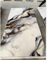 Décoration murale intérieure moderne en feuille de PVC, haute brillance, imperméable, ignifuge, résistante aux taches, anti-UV, pour usage domestique et salle de sport