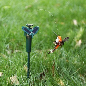 Energia solare a batteria volante svolazzante colibrì farfalla uccello per giardino giardino piante fiori Patio paesaggio esterno arredamento - Product Image 3