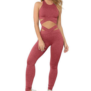 ชุดเล่นโยคะสำหรับผู้หญิงชุดออกกำลังกายแบบใหม่ชุดออกกำลังกายแบบระบายอากาศได้ - Product Image 1