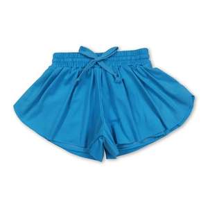 Pantaloncini Estivi da Yoga per Bambine, Gamba Larga con Motivo a Farfalla, Shorts Sportivi per la Corsa - Product Image 6