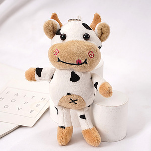 Lindo Peluche de <span class=keywords><strong>Vaca</strong></span>, Juguete de Peluche Súper Suave Relleno de Algodón PP, Bordado y Barnizado con UV, Regalo de Cumpleaños Unisex - Product Image 3