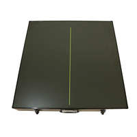 Table de Tennis de Table Portable d'intérieur de taille moyenne avec filet, 2 balles de Tennis de Table et 3 balles