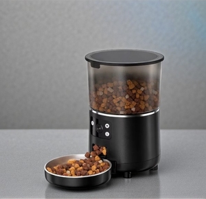 Distributeur de nourriture intelligent pour animaux de compagnie en plastique solide de 4 L avec surveillance vidéo en direct, contrôle des portions et caméra, application Tuya pour petits chiens - Product Image 1