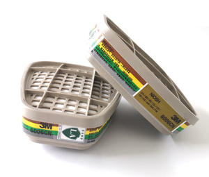 Kartrid Filter ganda, aksesori peralatan pelindung pribadi masker Gas <span class=keywords><strong>Respirator</strong></span> ganda - Product Image 1