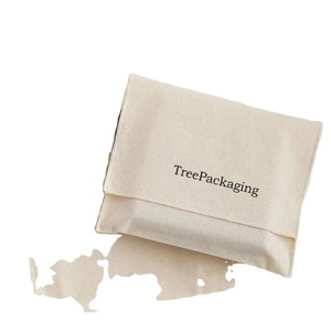 Pochette en coton de luxe avec logo personnalisé, sacs d'emballage pour vêtements et cheveux, sac anti-poussière en satin pour sacs à main - Product Image 1